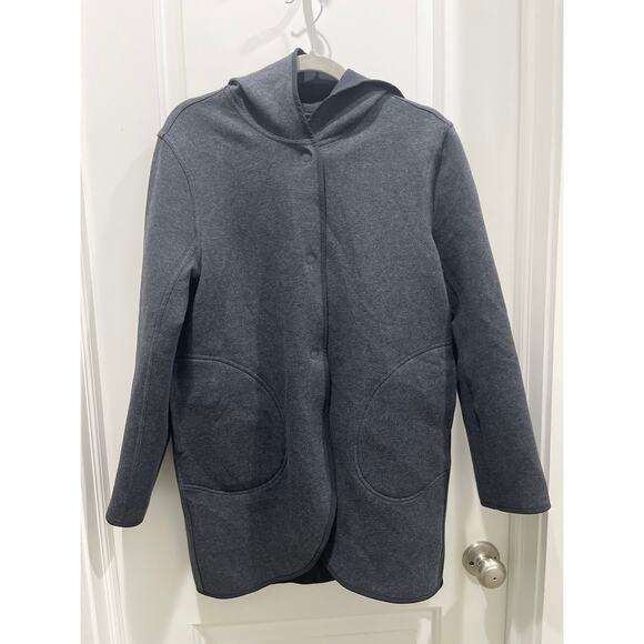 Lululemon City Bound Wrap Jacket Heathered Black / Black Sz M - Picture 2 of 10